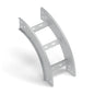 Curva vert. ext. 90° escalerilla 200x100mm galvanizada