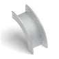 Curva vert. ext. 90° bandeja lisa 200x100mm galvanizada
