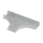 Derivación tee bandeja ranurada 200x100mm galvanizada