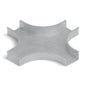 Derivación cruz bandeja ranurada 200x100mm galvanizada