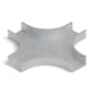 Derivación cruz bandeja lisa 200x100mm galvanizada