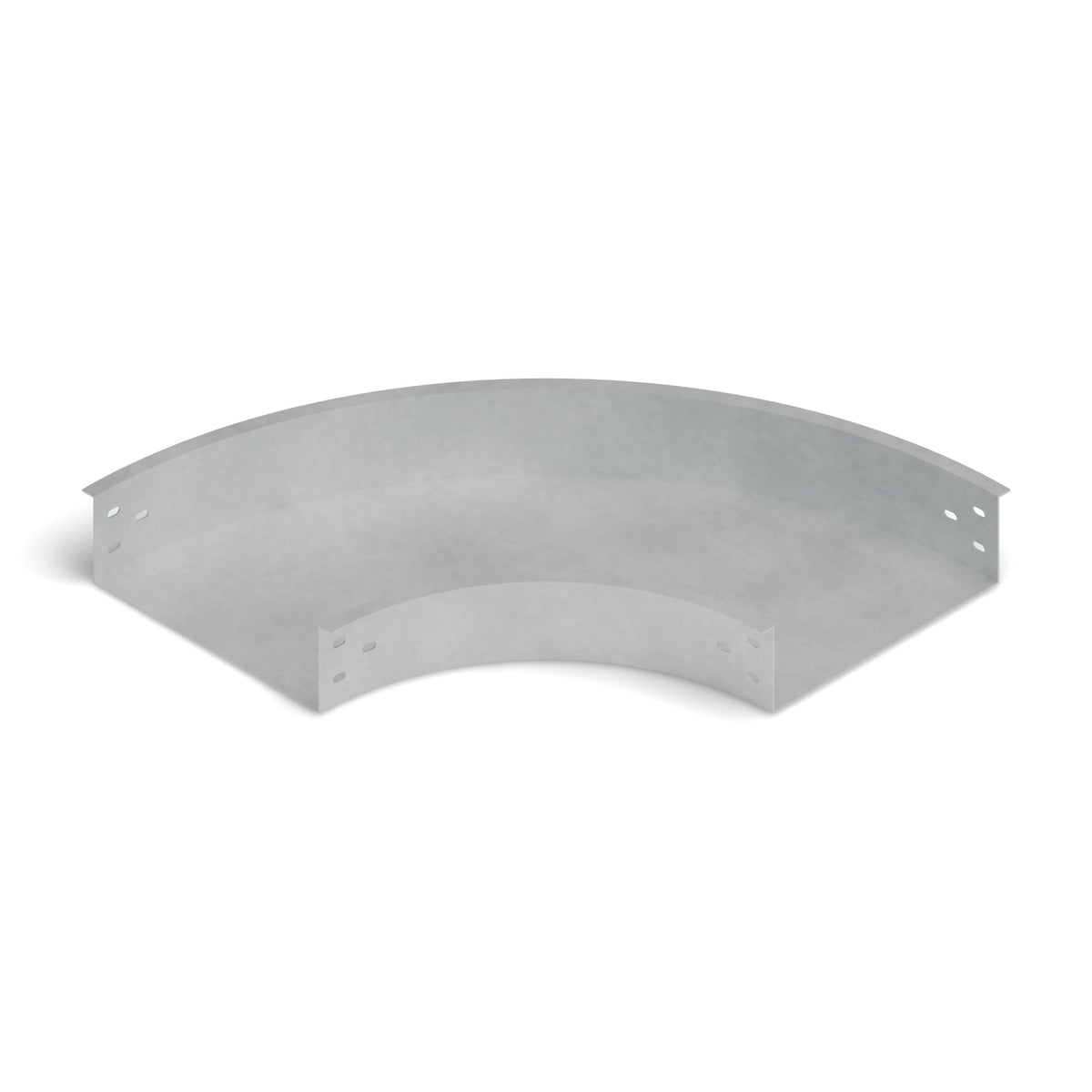 Curva horizontal 90° bandeja lisa 300x100mm galvanizada BDTEC