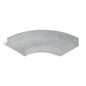 Curva horizontal 90° bandeja lisa 300x100mm galvanizada