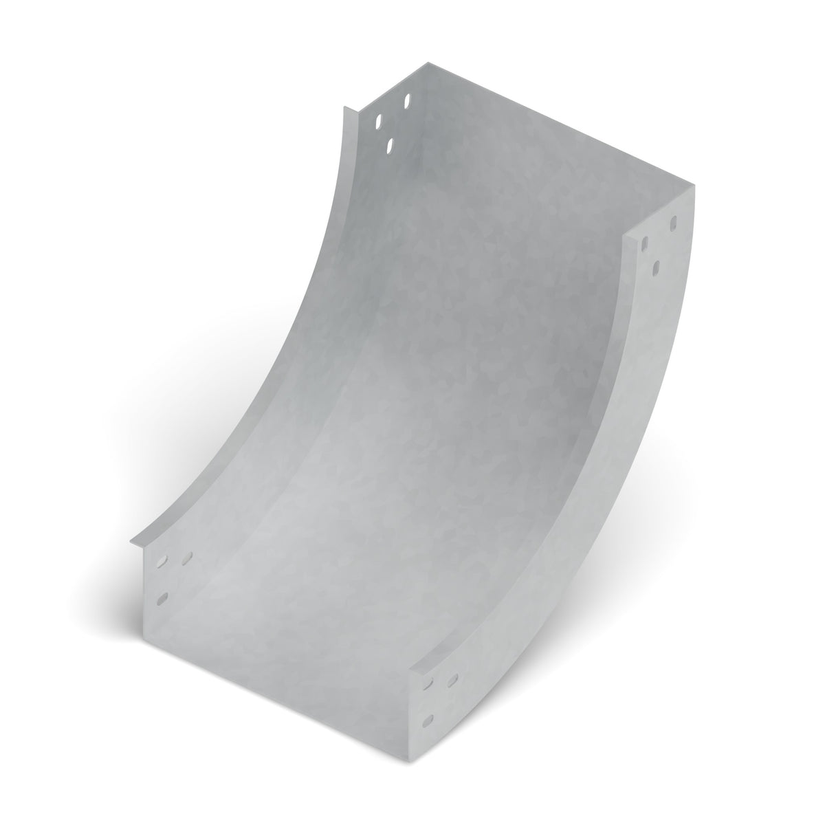 Curva vert. int. 90° bandeja lisa 300x100mm galvanizada BDTEC