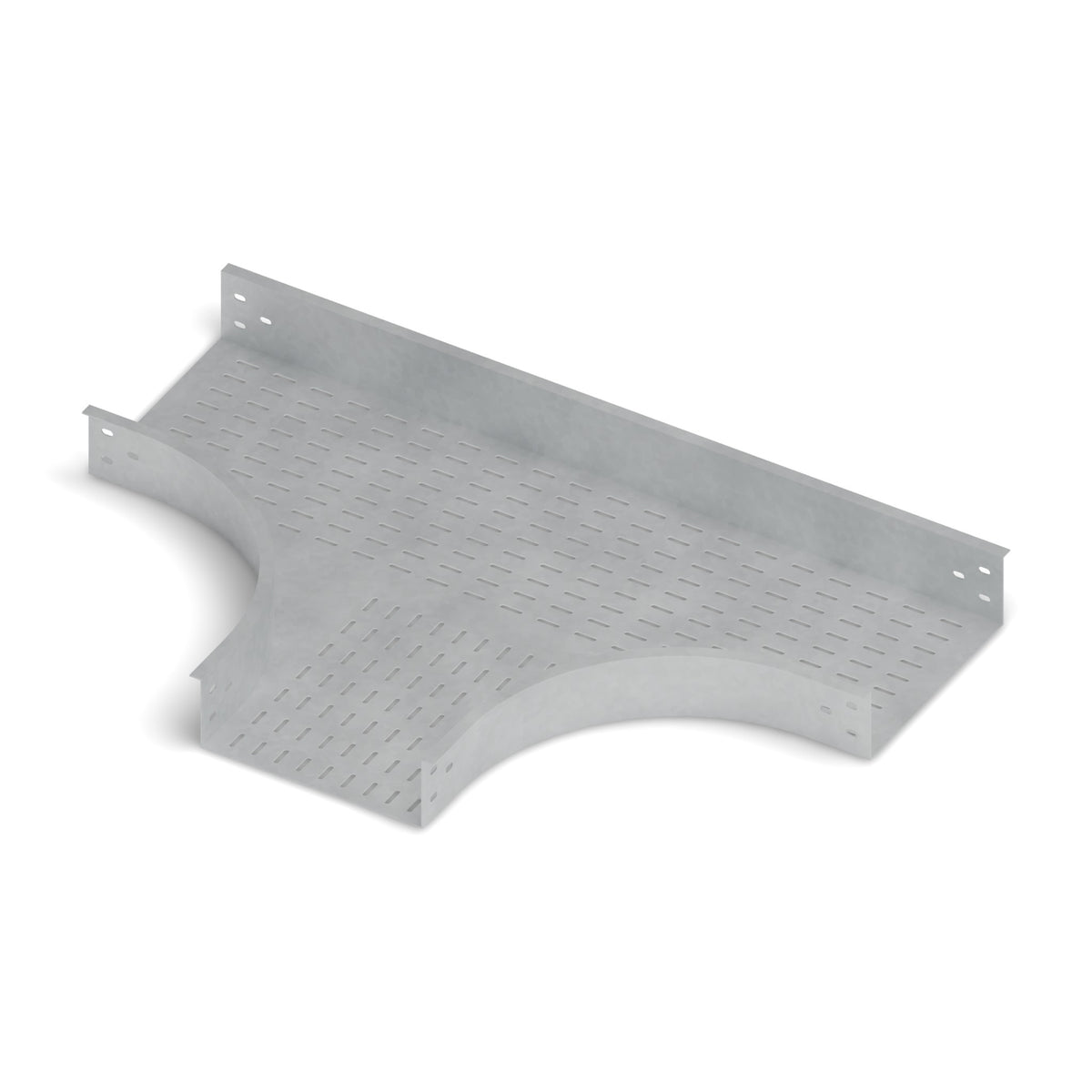 Derivación tee bandeja ranurada 300x100mm galvanizada BDTEC