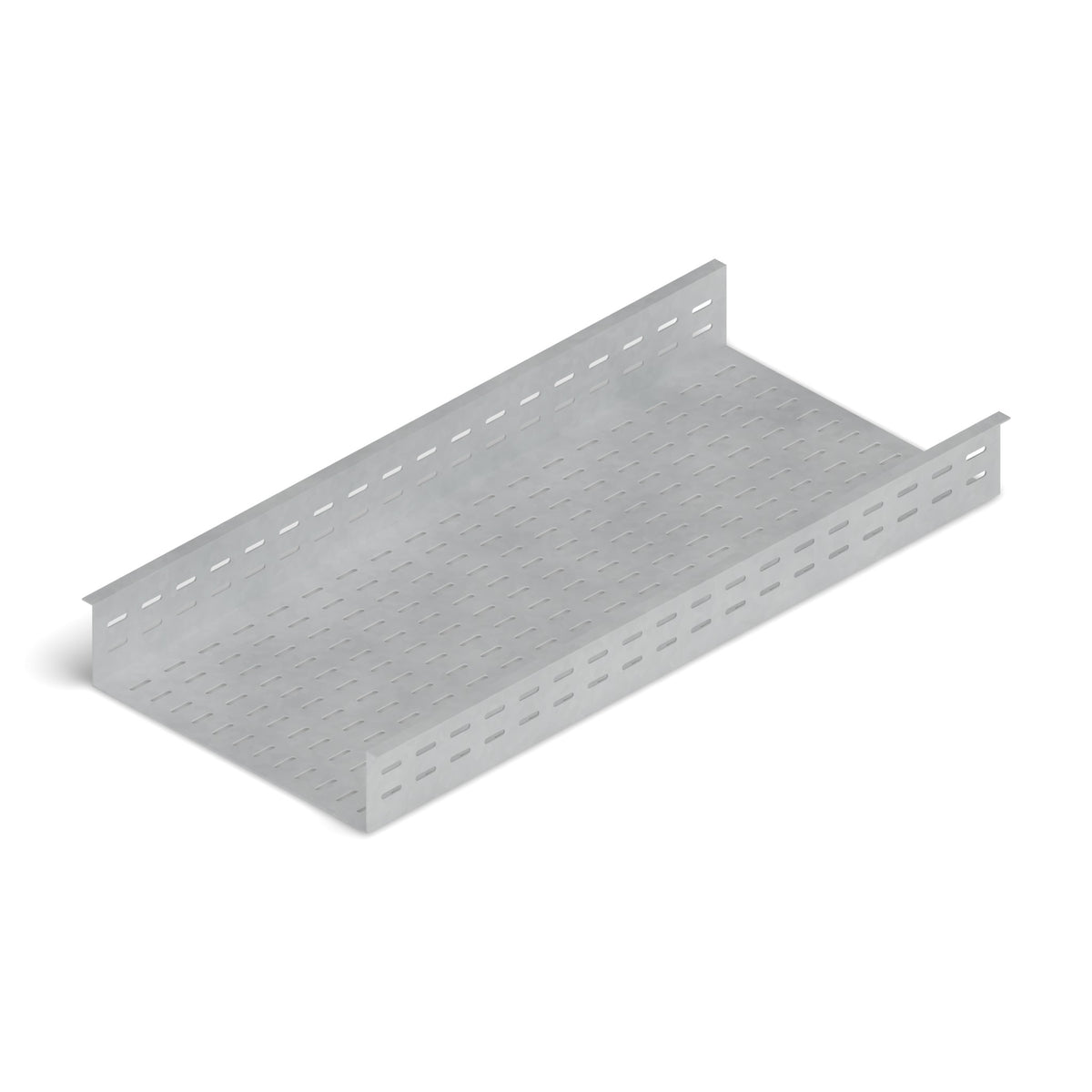 Bandeja portaconductores ranurada 400x100mm 3m galvanizada BDTEC