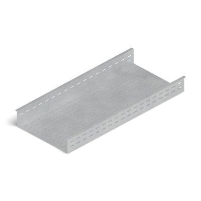 Bandeja portaconductores ranurada 400x100mm 3m galvanizada