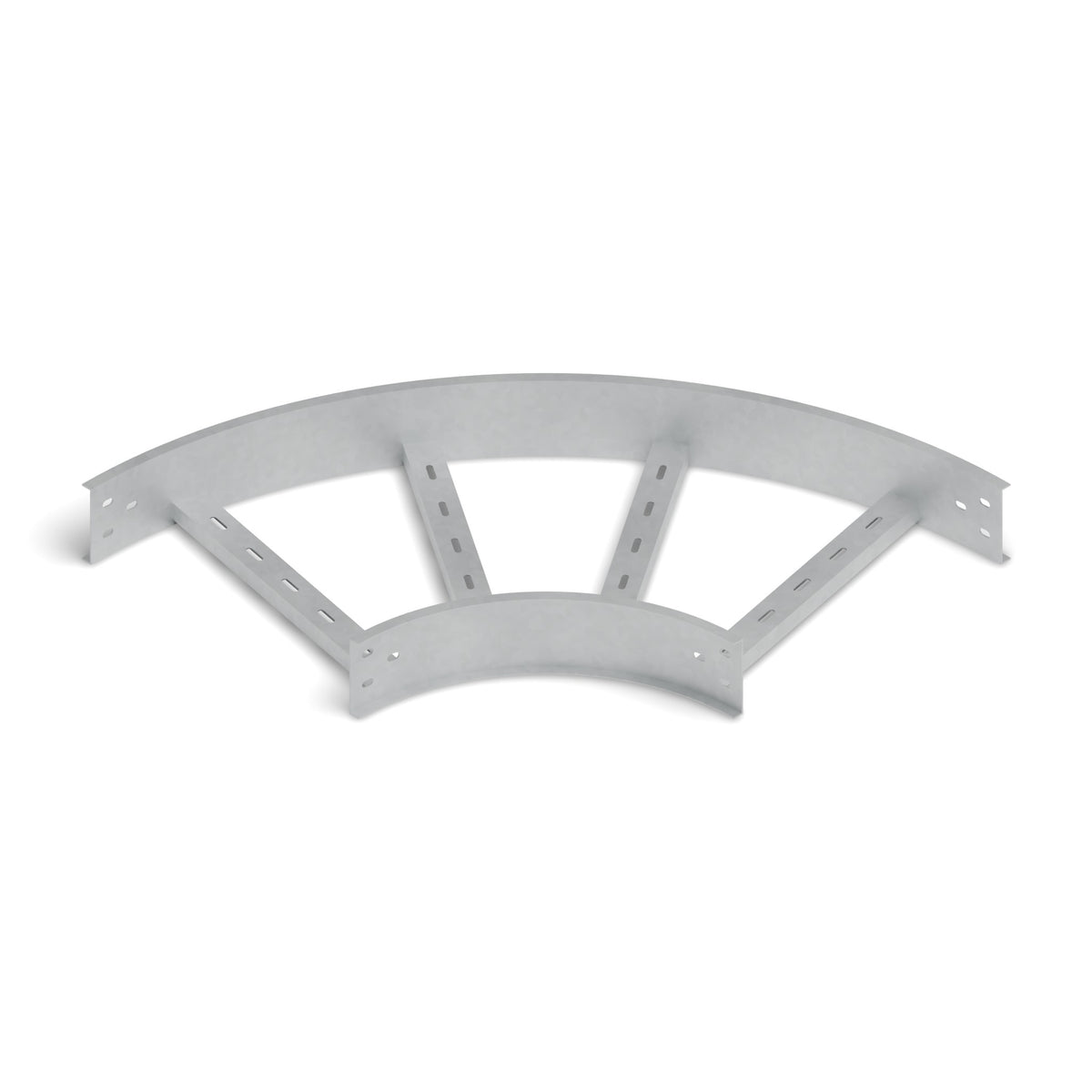 Curva horizontal 90° escalerilla 400x100mm galvanizada BDTEC
