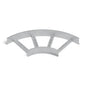 Curva horizontal 90° escalerilla 400x100mm galvanizada