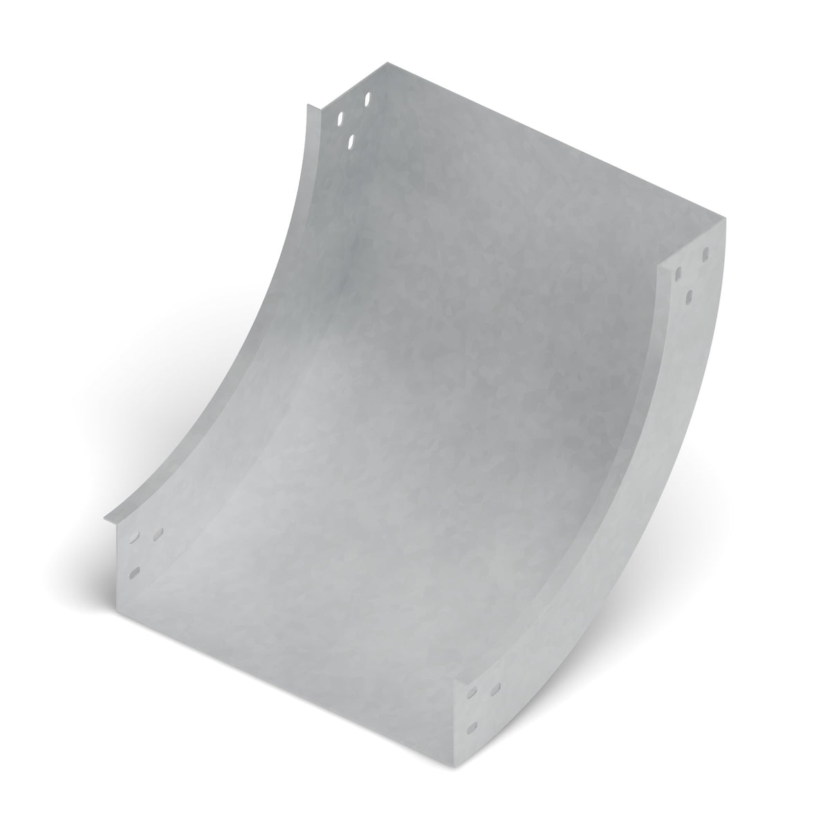 Curva vert. int. 90° bandeja lisa 400x100mm galvanizada BDTEC