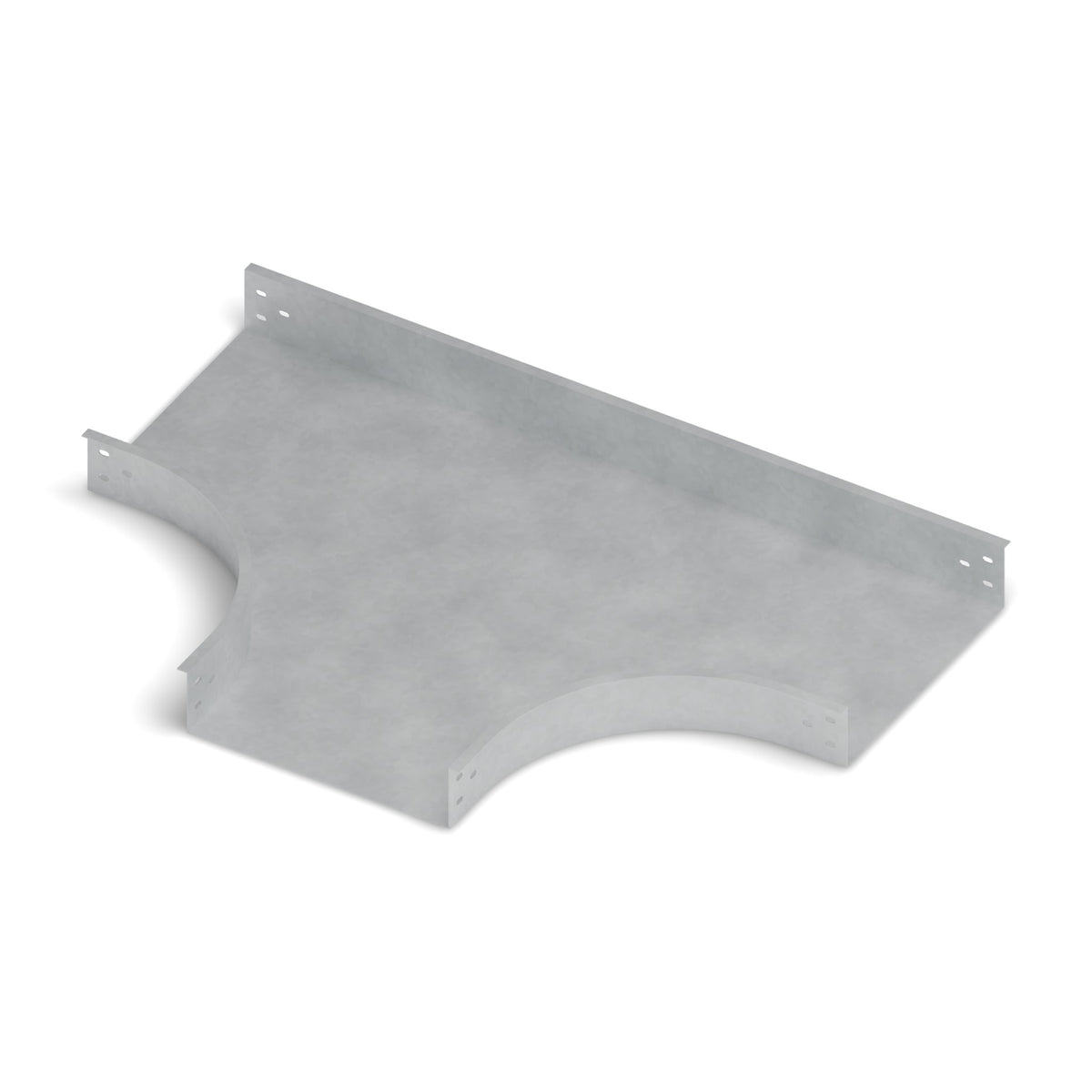 Derivación tee bandeja lisa 400x100mm galvanizada BDTEC
