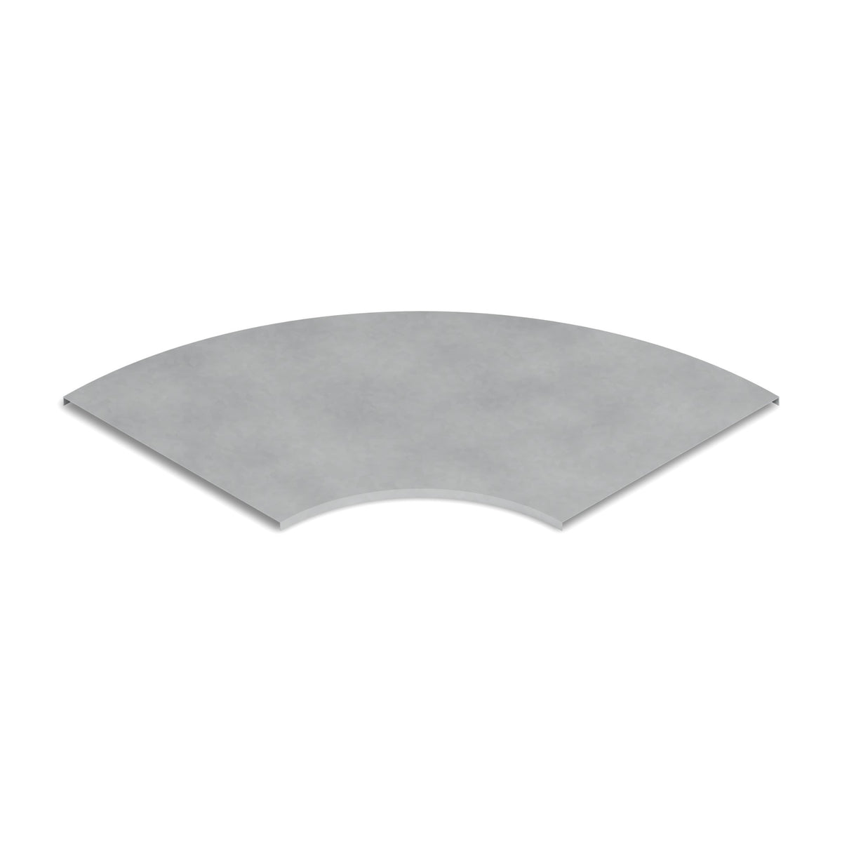 Tapa curva horizontal escalerilla/bandeja 400mm galvanizada BDTEC