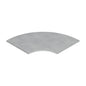 Tapa curva horizontal escalerilla/bandeja 400mm galvanizada