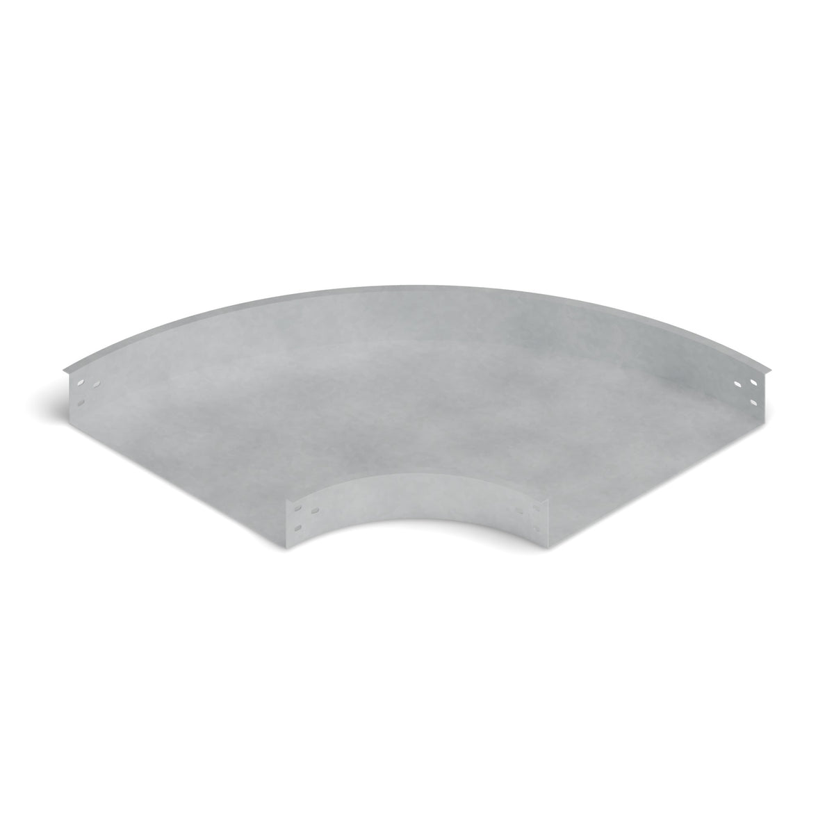 Curva horizontal 90° bandeja lisa 500x100mm galvanizada BDTEC
