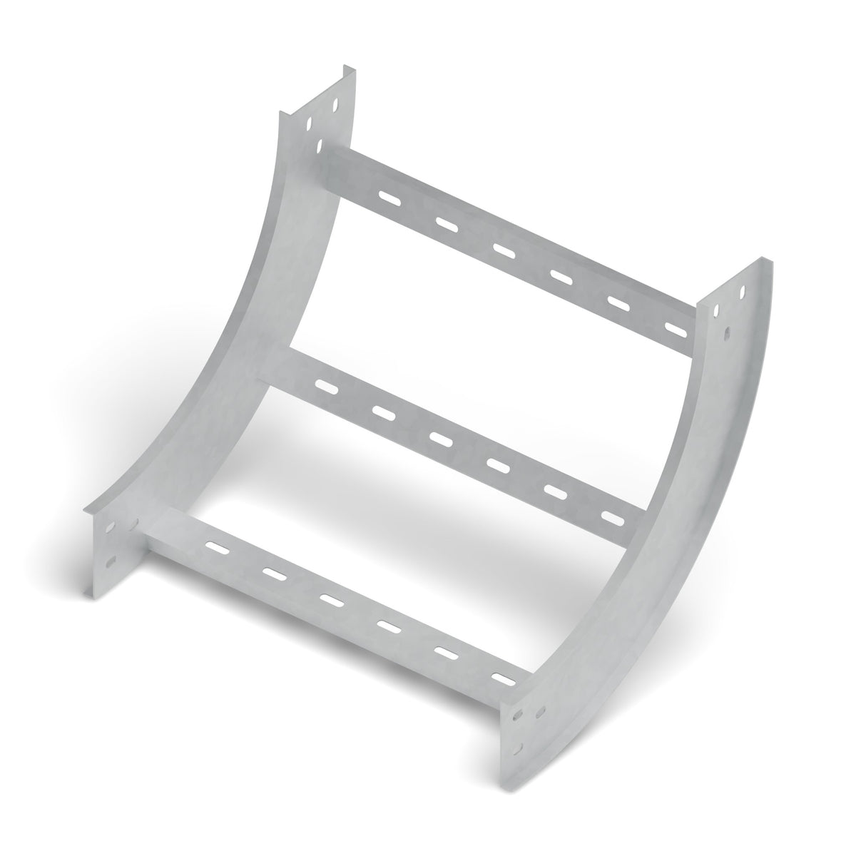 Curva vert. int. 90° escalerilla 500x100mm galvanizada BDTEC