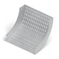 Curva vert. int. 90° bandeja ranurada 500x100mm galvanizada