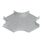 Derivación cruz bandeja lisa 500x100mm galvanizada