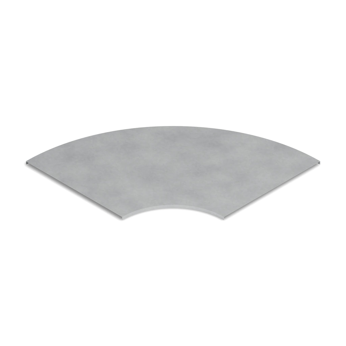 Tapa curva horizontal escalerilla/bandeja 500mm galvanizada BDTEC