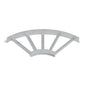 Curva horizontal 90° escalerilla 600x100mm galvanizada