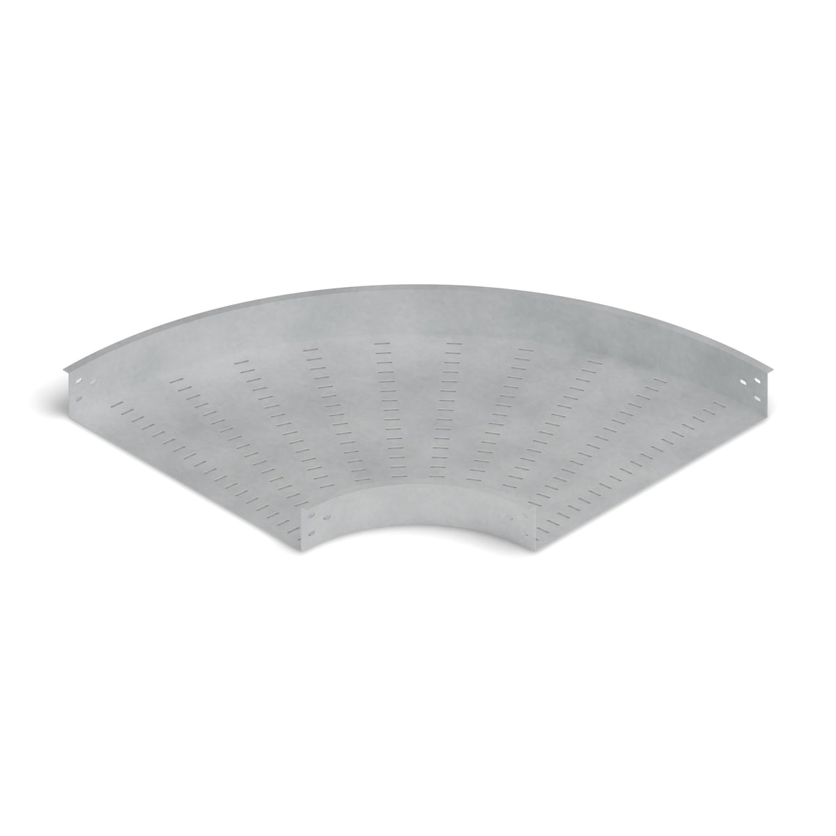 Curva horizontal 90° bandeja ranurada 600x100mm galvanizada BDTEC