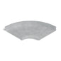 Curva horizontal 90° bandeja ranurada 600x100mm galvanizada