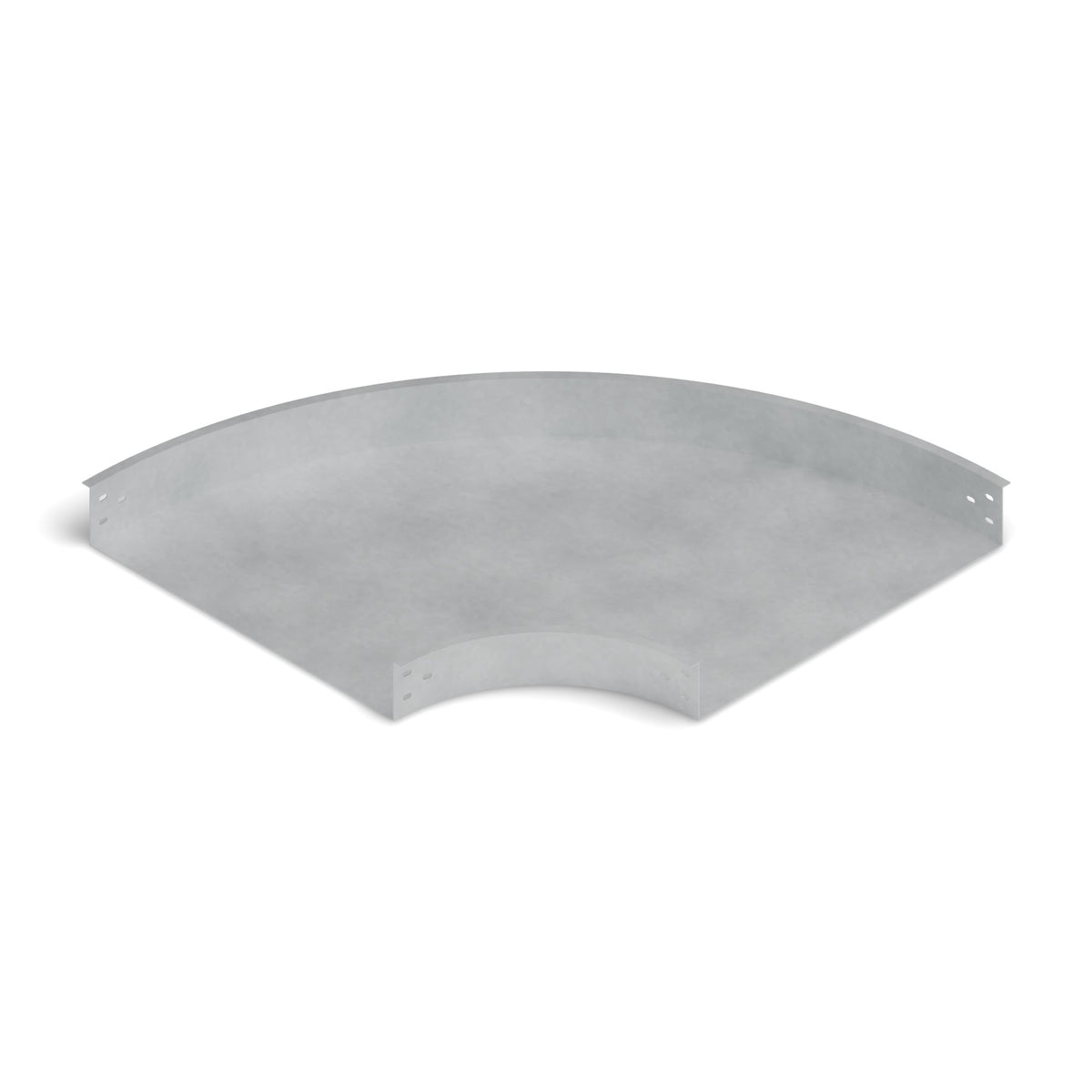 Curva horizontal 90° bandeja lisa 600x100mm galvanizada BDTEC