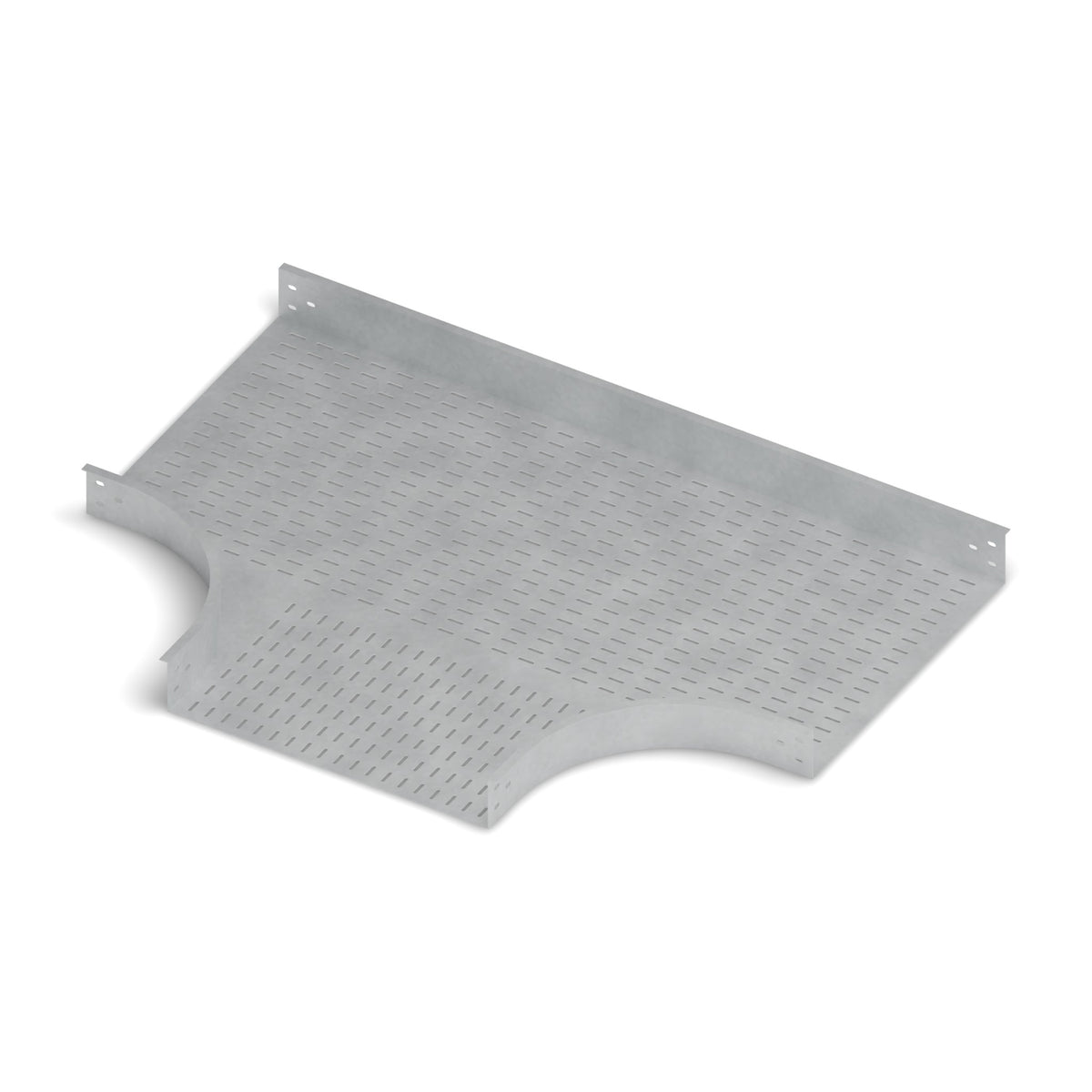 Derivación tee bandeja ranurada 600x100mm galvanizada BDTEC