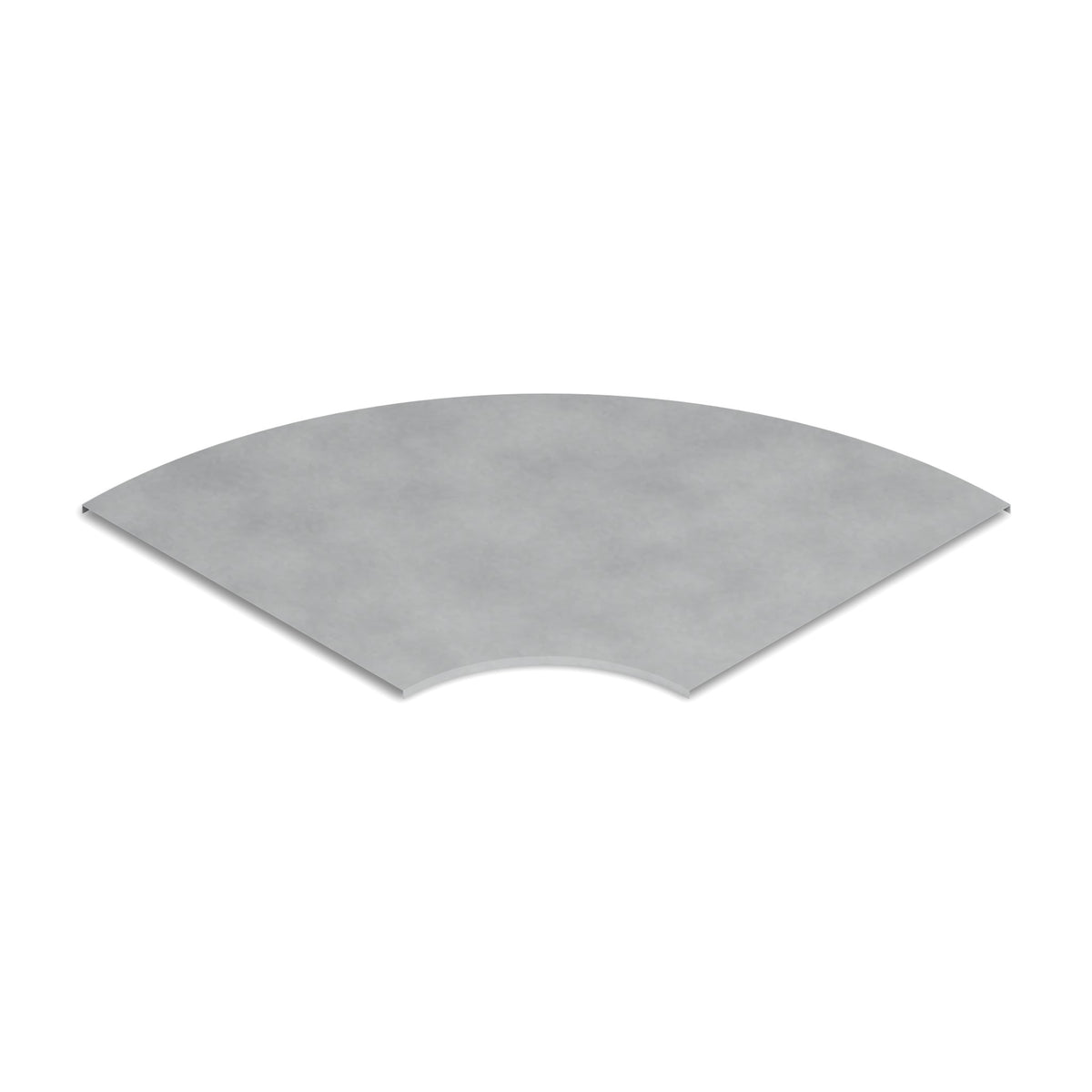 Tapa curva horizontal escalerilla/bandeja 600mm galvanizada BDTEC