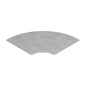 Tapa curva horizontal escalerilla/bandeja 600mm galvanizada