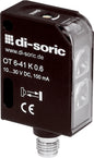 Sensor difuso 38x27x15mm, pnp, nc,sn 60cm,para conector m8/3p [OT 6-41 K 0.6 P2-T3]