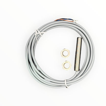 Sensor inductivo m8, pnp, no, rasante, sn 2mm,con cable [INS-M08-B02PS-2C]