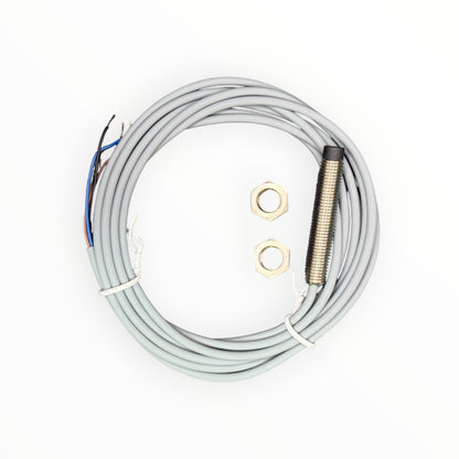 Sensor inductivo m8, npn, no, no rasante, sn 4mm, con cable [INS-M08-N04NS-2C]