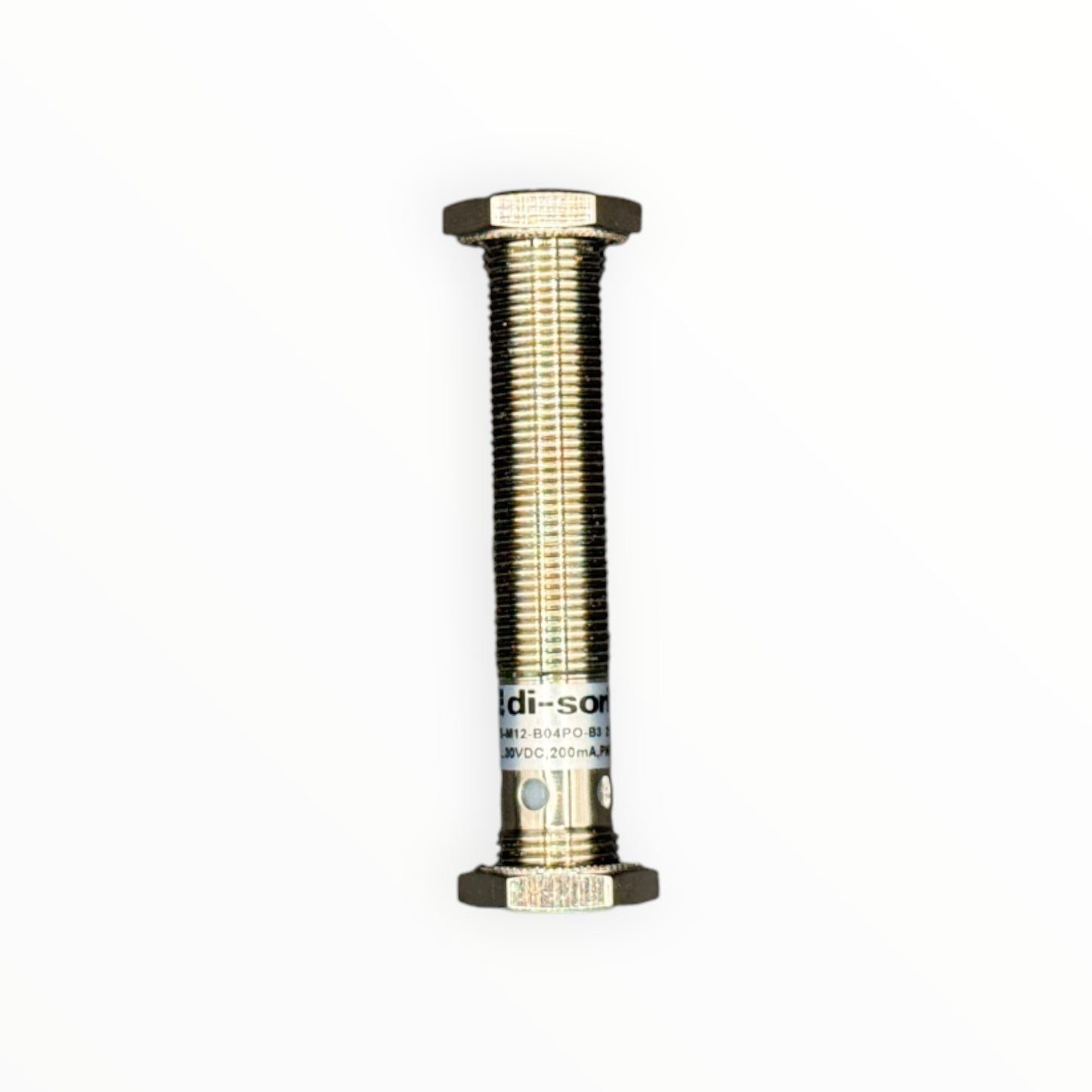 Sensor inductivo m12, pnp, nc, rasante, sn 4mm, para conector m12/3p [INS-M12-B04PO-B3]