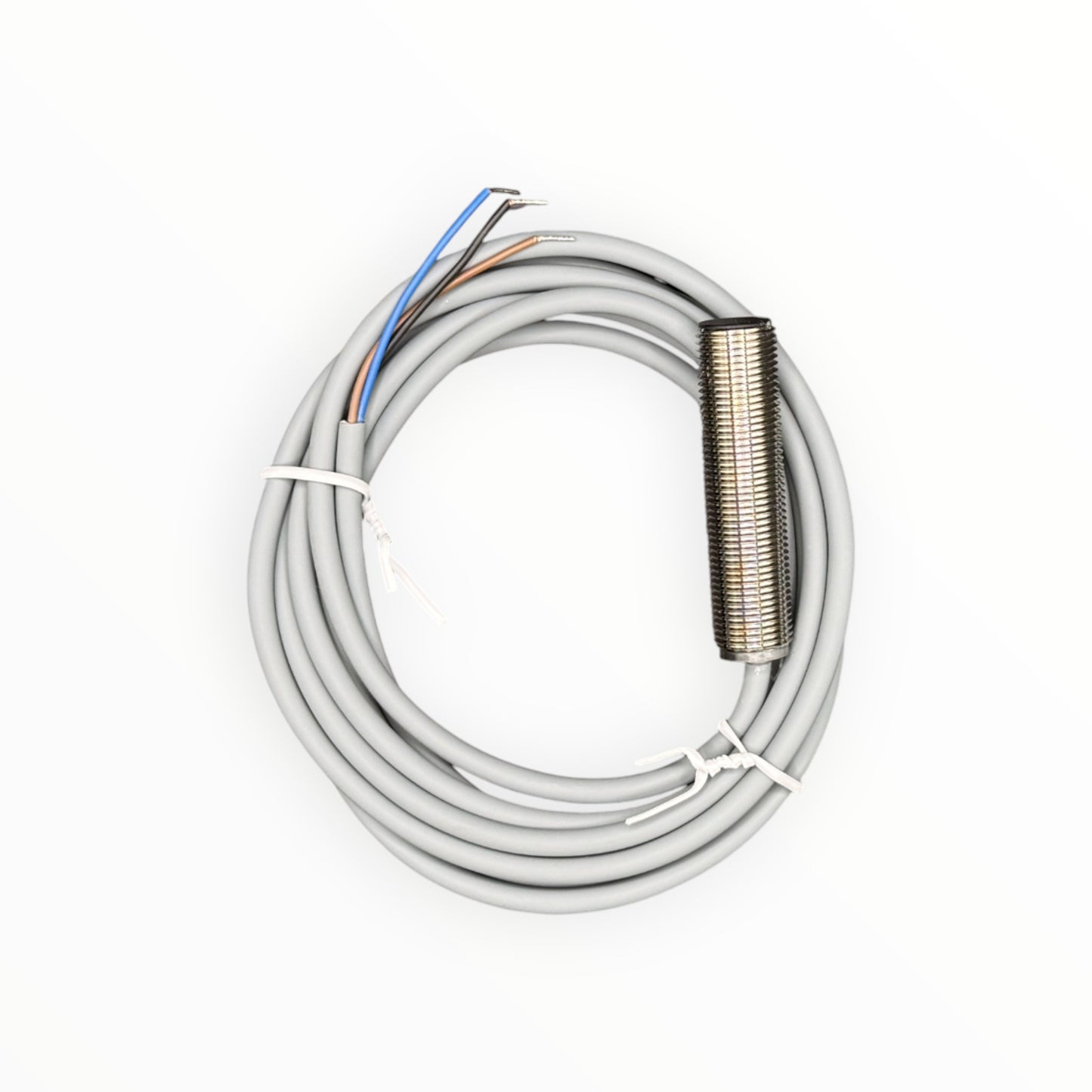 Sensor inductivo m12, npn, no, rasante, sn 4mm,con cable [INS-M12-B04NS-2C]