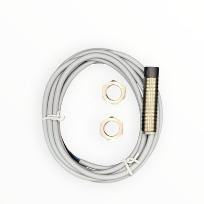 Sensor inductivo m12, npn, no, no rasante, sn 8mm,con cable [INS-M12-N08PS-2C]