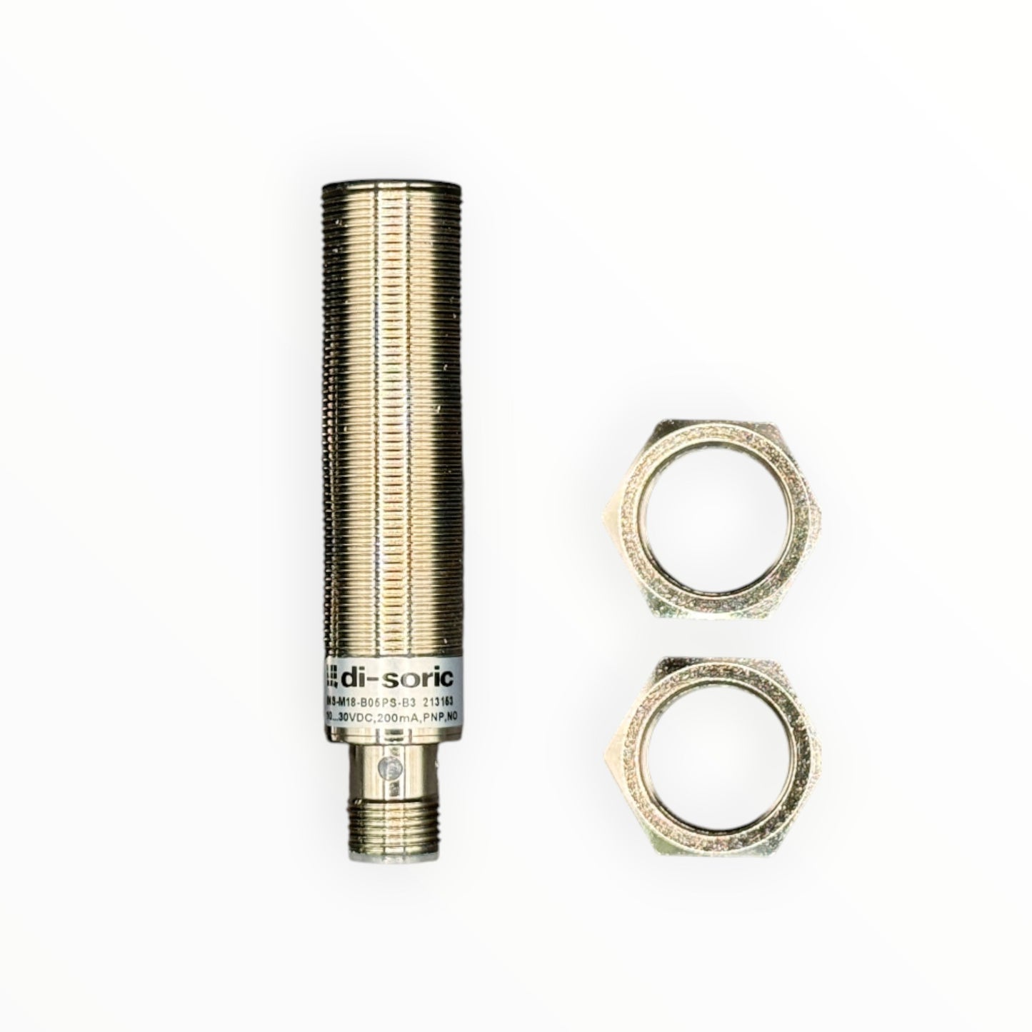Sensor inductivo m18, pnp, no, rasante, sn 5mm,para conector m12/3p [INS-M18-B05PS-B3]