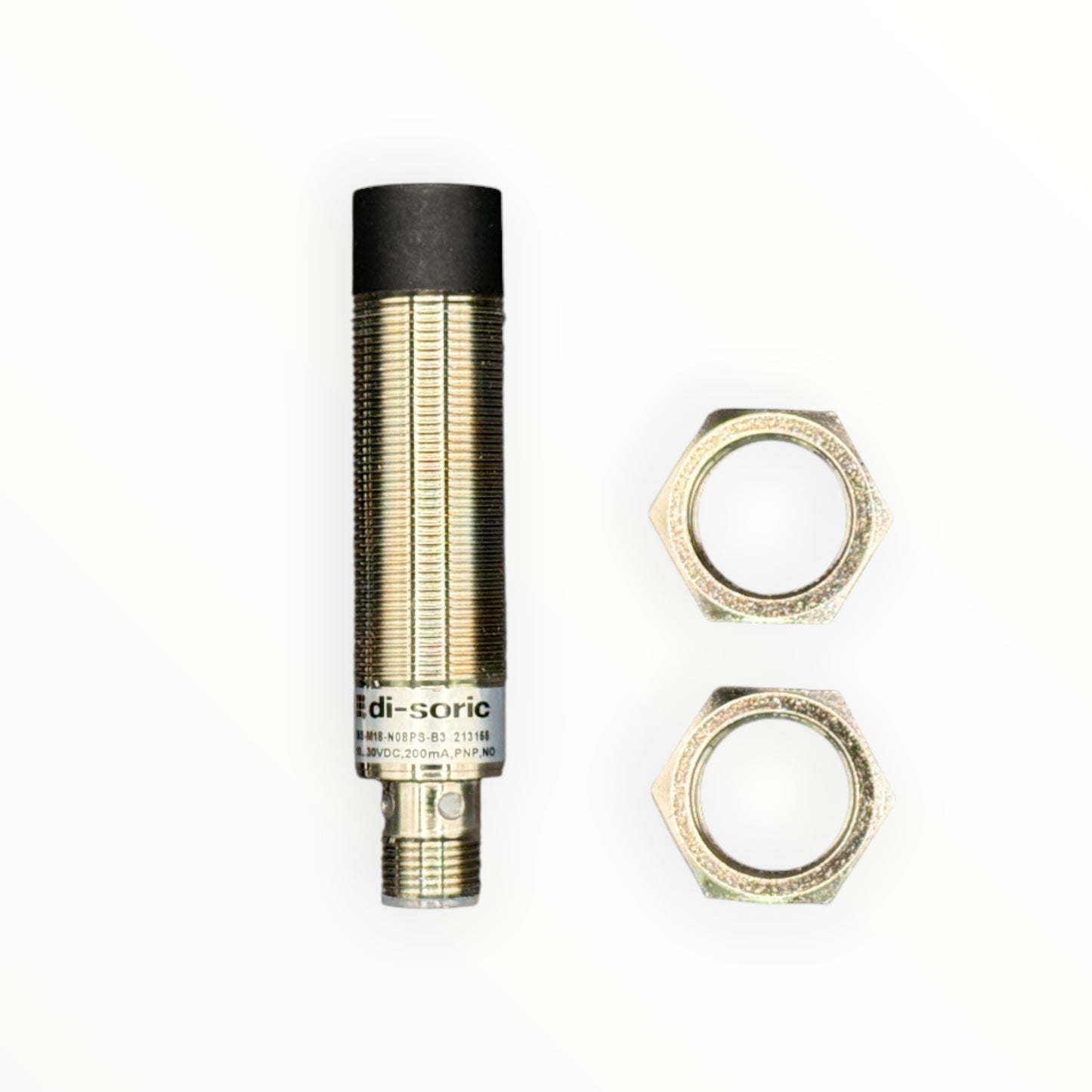 Sensor inductivo m18, pnp, no,no rasante,sn 8mm,para conector m12/3p [INS-M18-N08PS-B3]