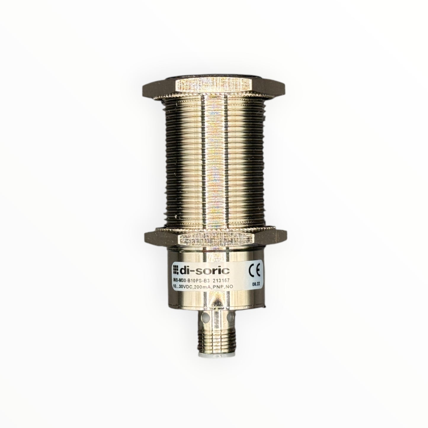 Sensor inductivo m30, pnp, no, rasante,ns 10mm, para conector m12/3p [INS-M30-B10PS-B3]