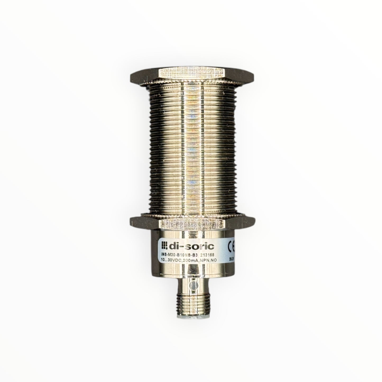 Sensor inductivo m30, npn, no, rasante, sn10mm,para conector m12/3p [INS-M30-B10NS-B3]
