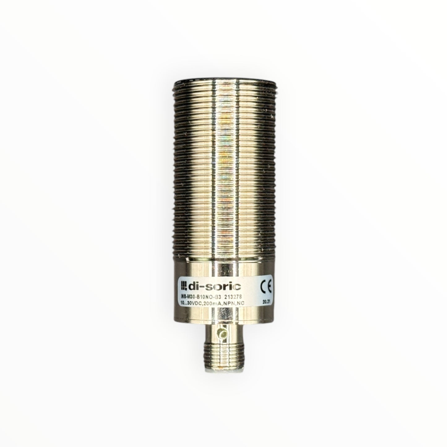 Sensor inductivo m30, npn, nc, rasante,ns 10mm, para conector m12/3p [INS-M30-B10NO-B3]