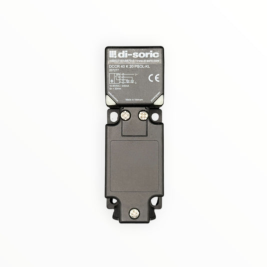 Sensor inductivo 40 x 40 mm, pnp, antivalente, ns 20mm,abrazaderas de 4 pines [DCCR 40 K 20 PSOL-KL] - SKU: DS 1032 — Automatización Industrial Chile | BDTEC