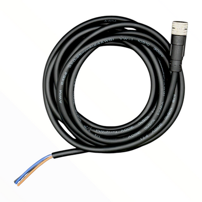 Cable conector de inyector M8, hembra, recto, 3 polos, 3 hilos, 2 m IBEST C8-I-F-3A