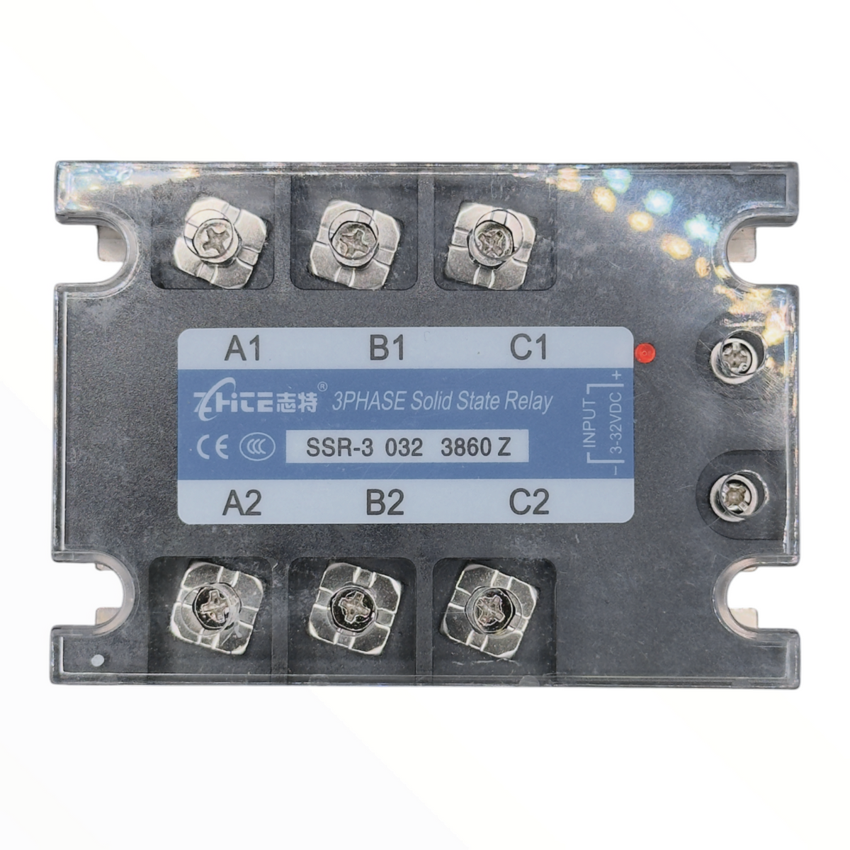Relé de estado sólido trifásico 60 A, control 3-32 VDC, carga 380 VAC IBEST SSR-3 032 3860Z - vista 2