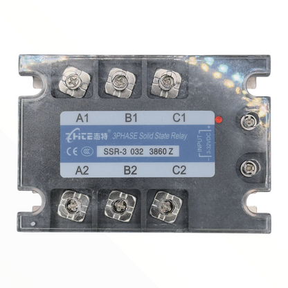 Relé de estado sólido trifásico 60 A, control 3-32 VDC, carga 380 VAC IBEST SSR-3 032 3860Z - vista 2