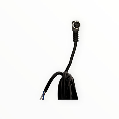 Cable conector de inyector m8, hembra, curvo, 4 polos, 4 hilos, 2m [C8-L-F-4A]