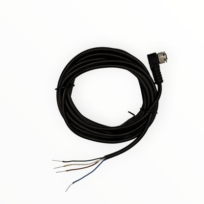 Cable conector de inyector m8, hembra, curvo, 4 polos, 4 hilos, 2m [C8-L-F-4A]