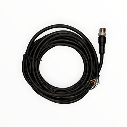 Cable conector m12, macho, recto, 8 pines 8 hilos con cable de 5m [C12-I-M-8A-5M] - SKU: IB 1006 — Automatización Industrial Chile | BDTEC