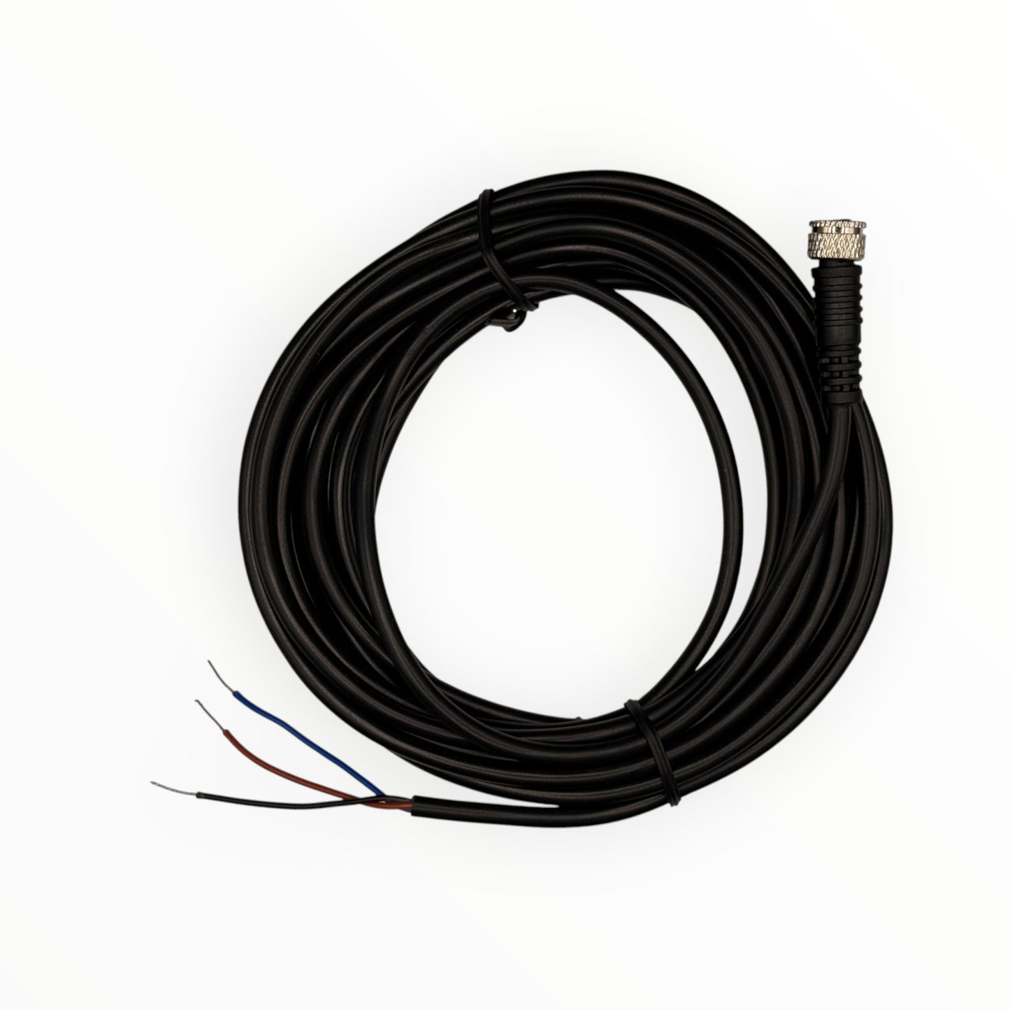 Cable conector m8, hembra, 3 pines, 3 hilos con cable de 5m [C8-I-F-3A-5M]