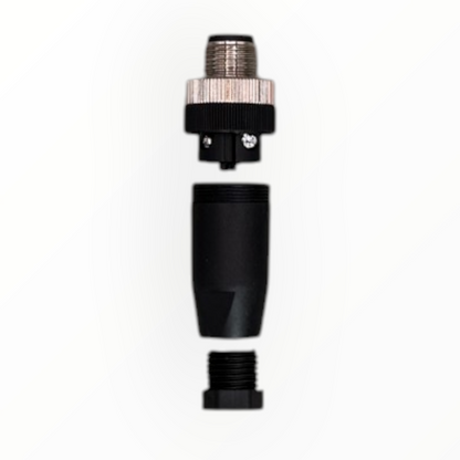 Conector armable m12, macho, recto, 4 pines [C12-I-M-4A-P] - SKU: IB 1011 — Automatización Industrial Chile | BDTEC