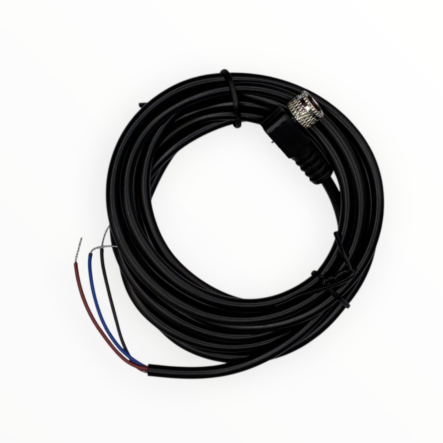 Cable conector de inyector m8, hembra, 90 grados, 3 polos, 3 hilos, 2m [C8-L-F-3A]